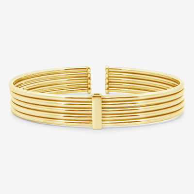 5 Row Gold Cuff Bracelet