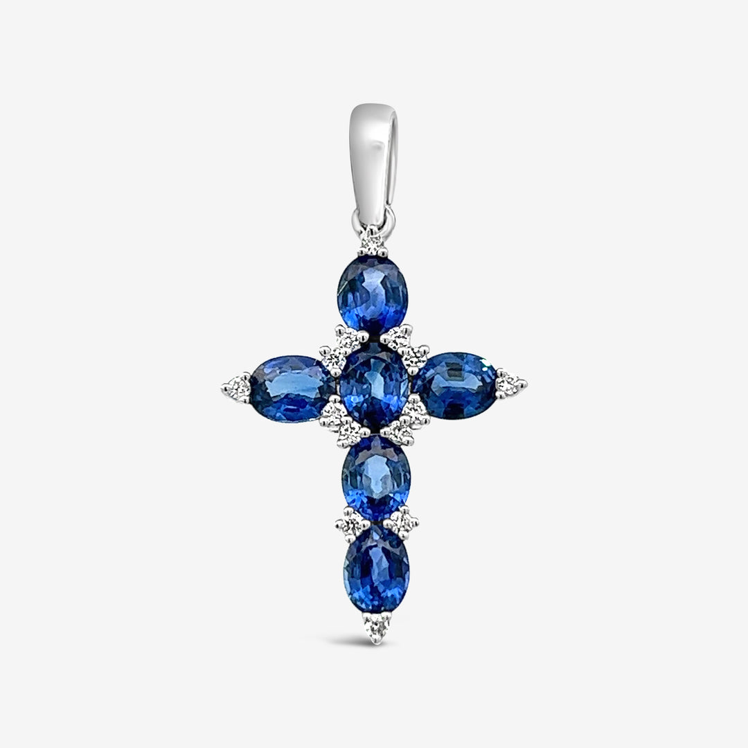 Blue sapphire cross shop
