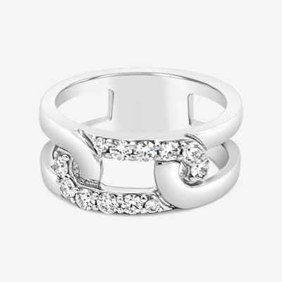 Diamond Link Ring