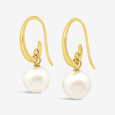 Euro Pearl Drop Earrings