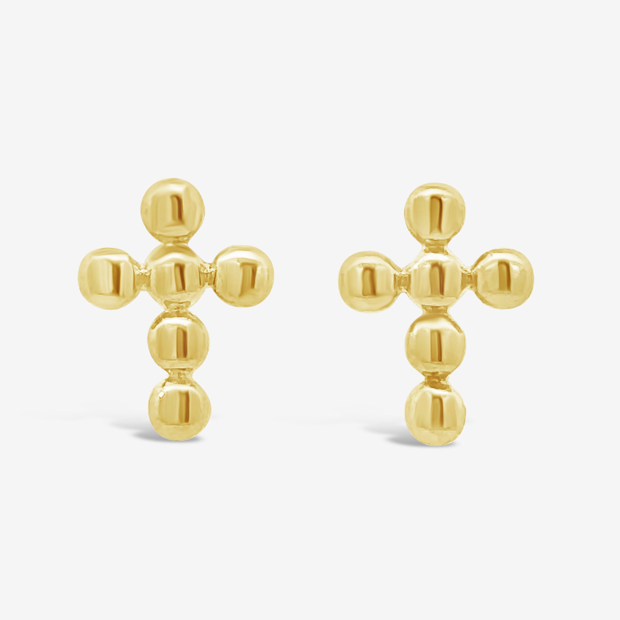 Bead Cross Earrings