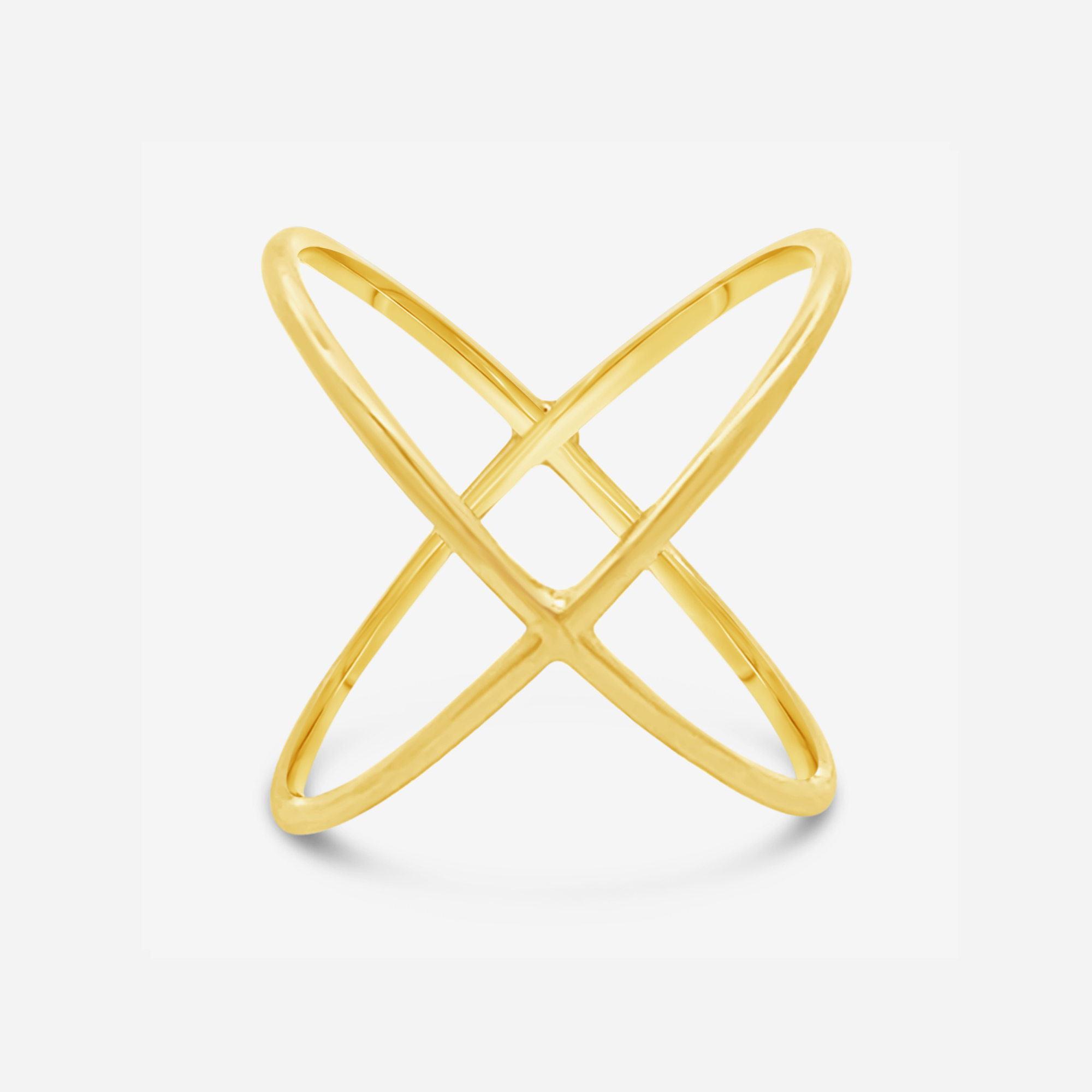 Gold X Wrap Ring