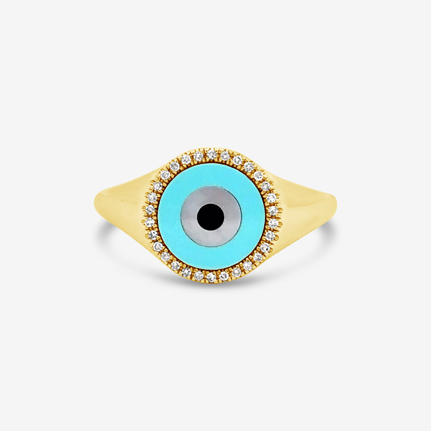Greek Style Evil Eye Ring
