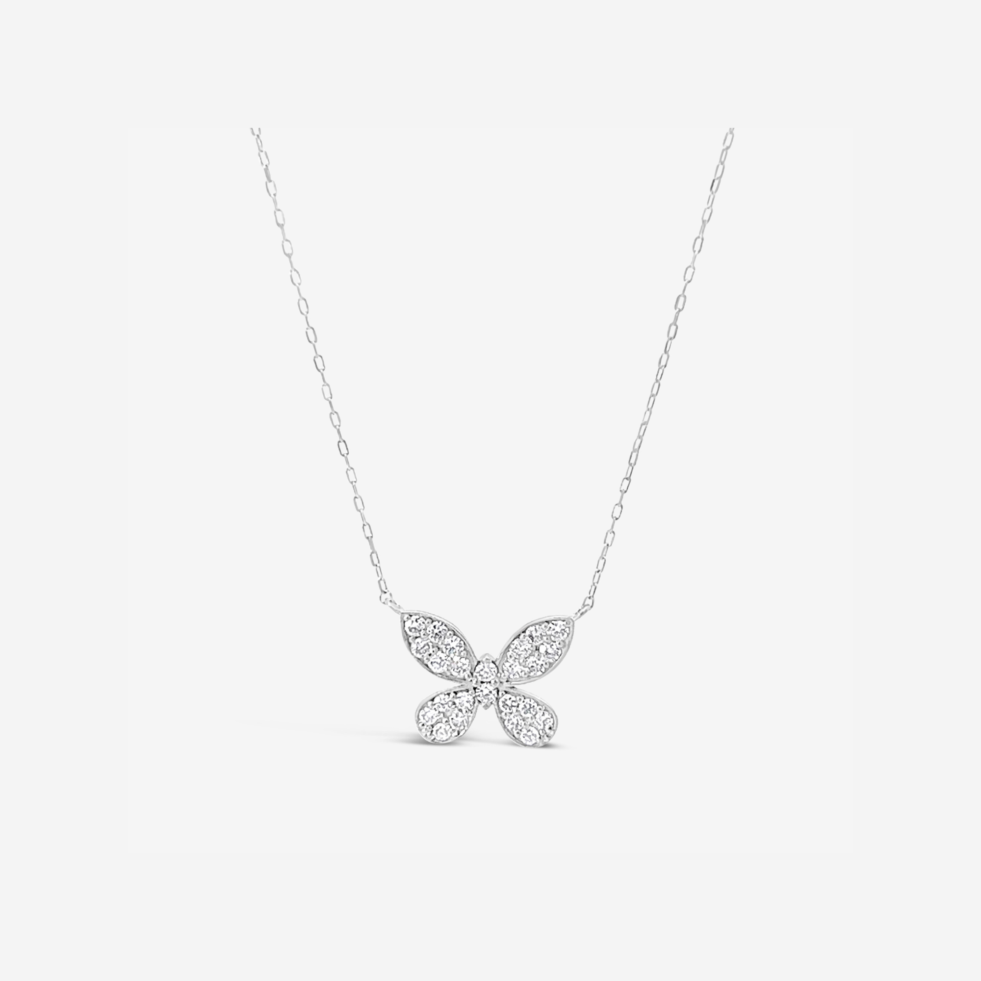 Mirabella Diamond Butterfly Necklace