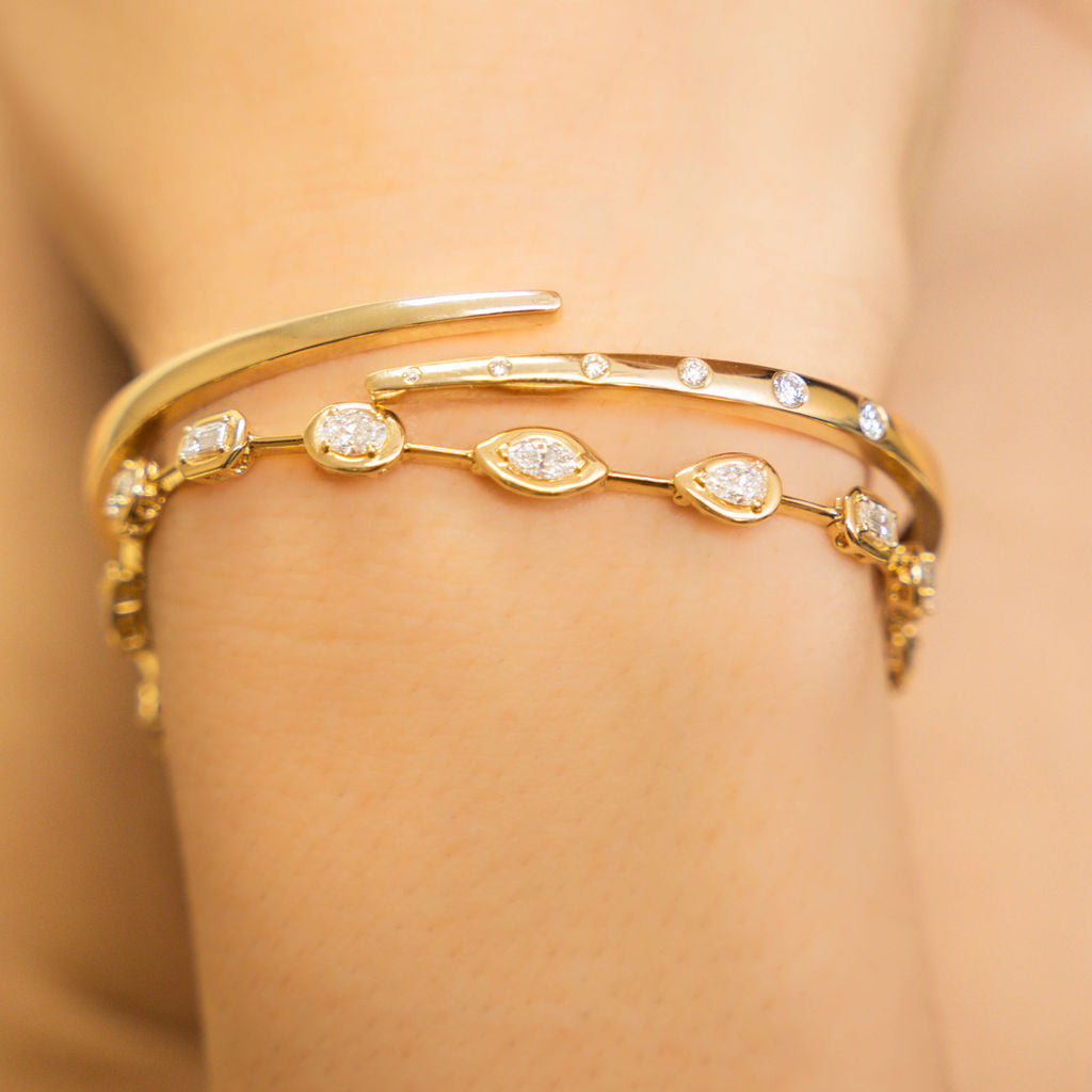 Mixed Diamond Shapes Bracelet