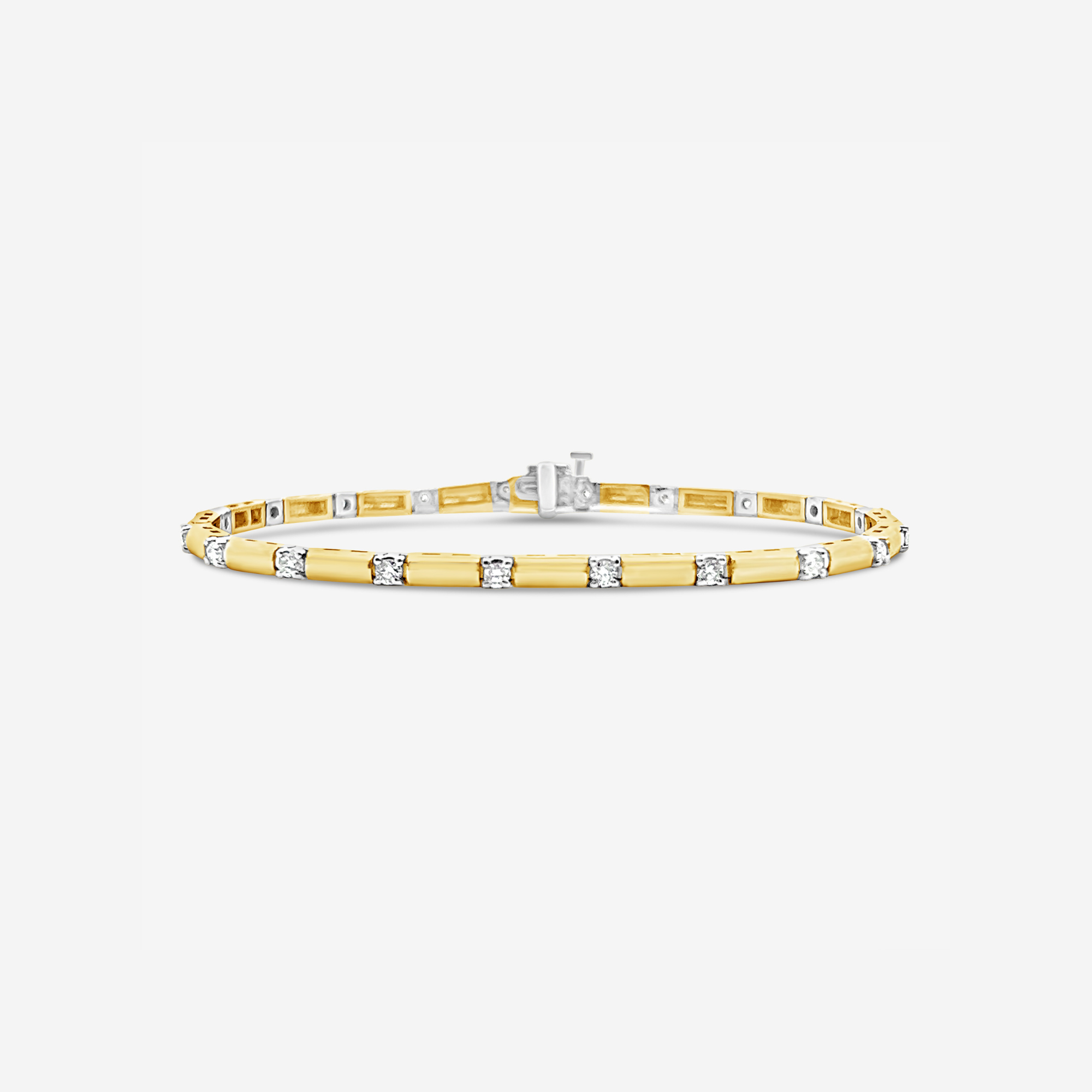 Modern Diamond Station Bracelet