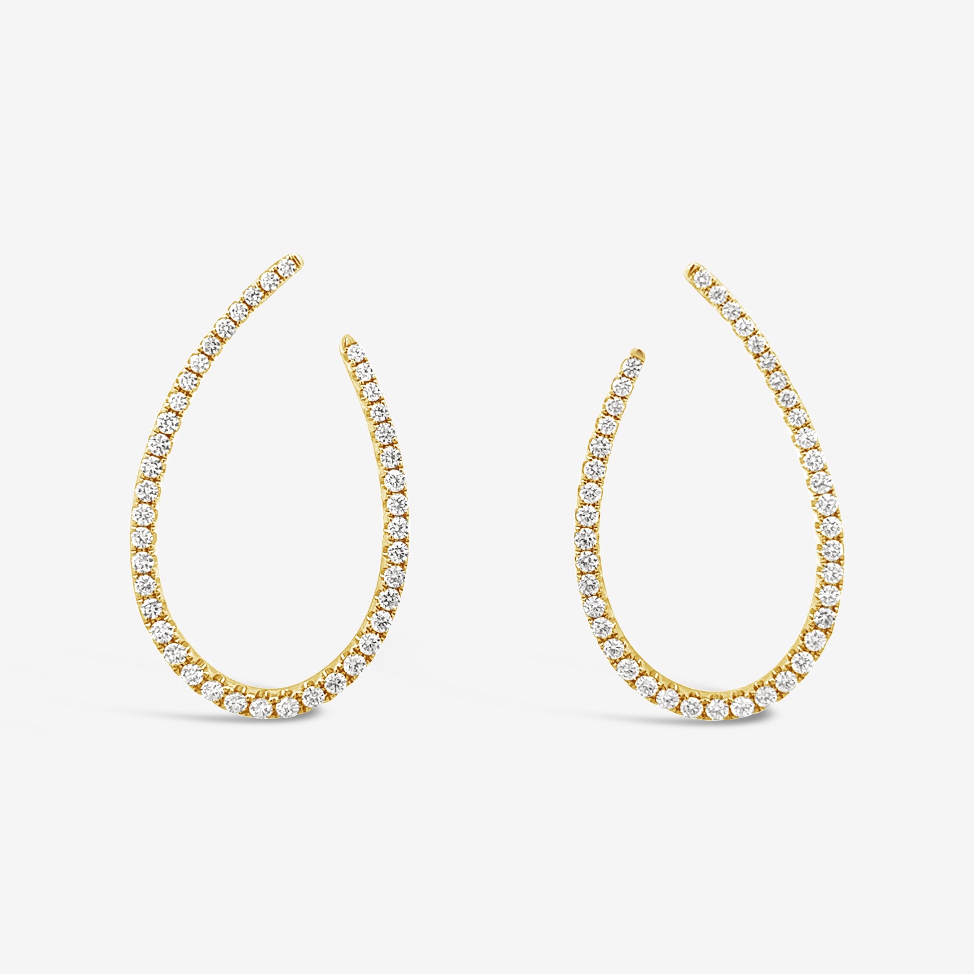 Open Oval Hoop Earrings