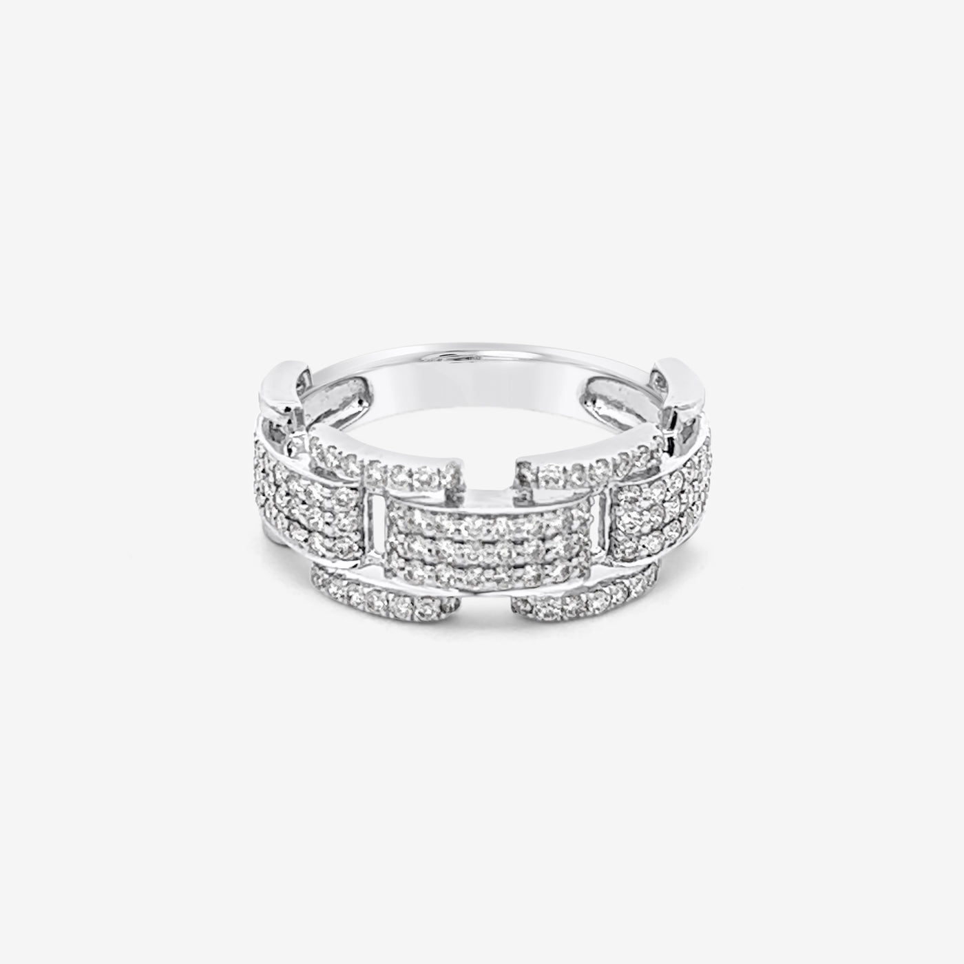 Pave Link Ring