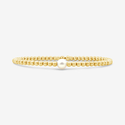 Pearl Bead Bangle Bracelet