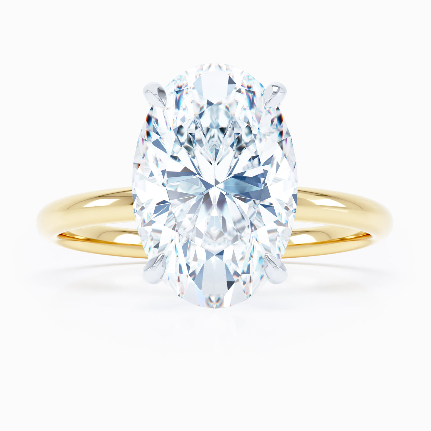 Perfect Solitaire Oval Engagement Ring