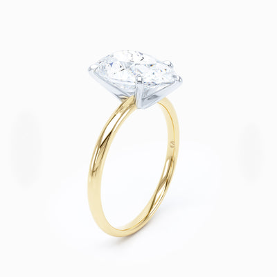Perfect Solitaire Pear Engagement Ring