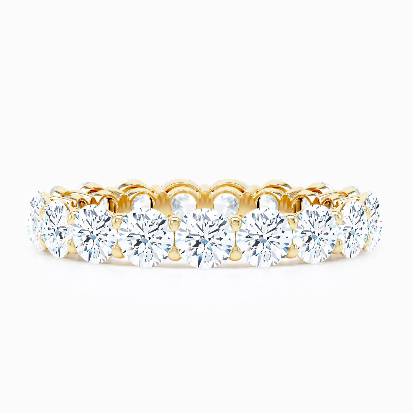 Petite Round Shared Prong Wedding Band