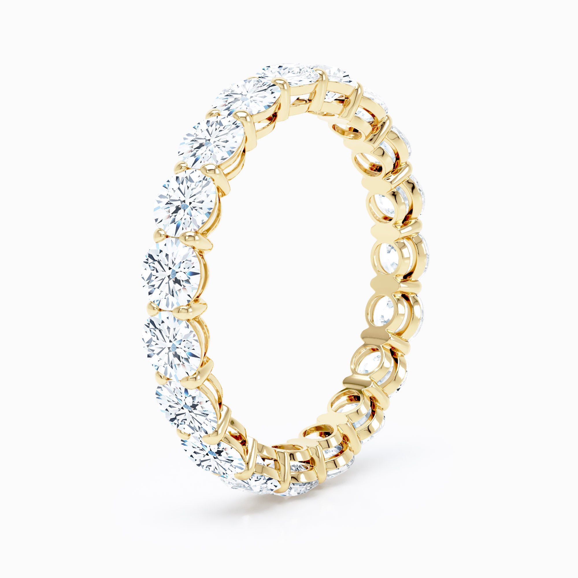 Petite Round Shared Prong Wedding Band