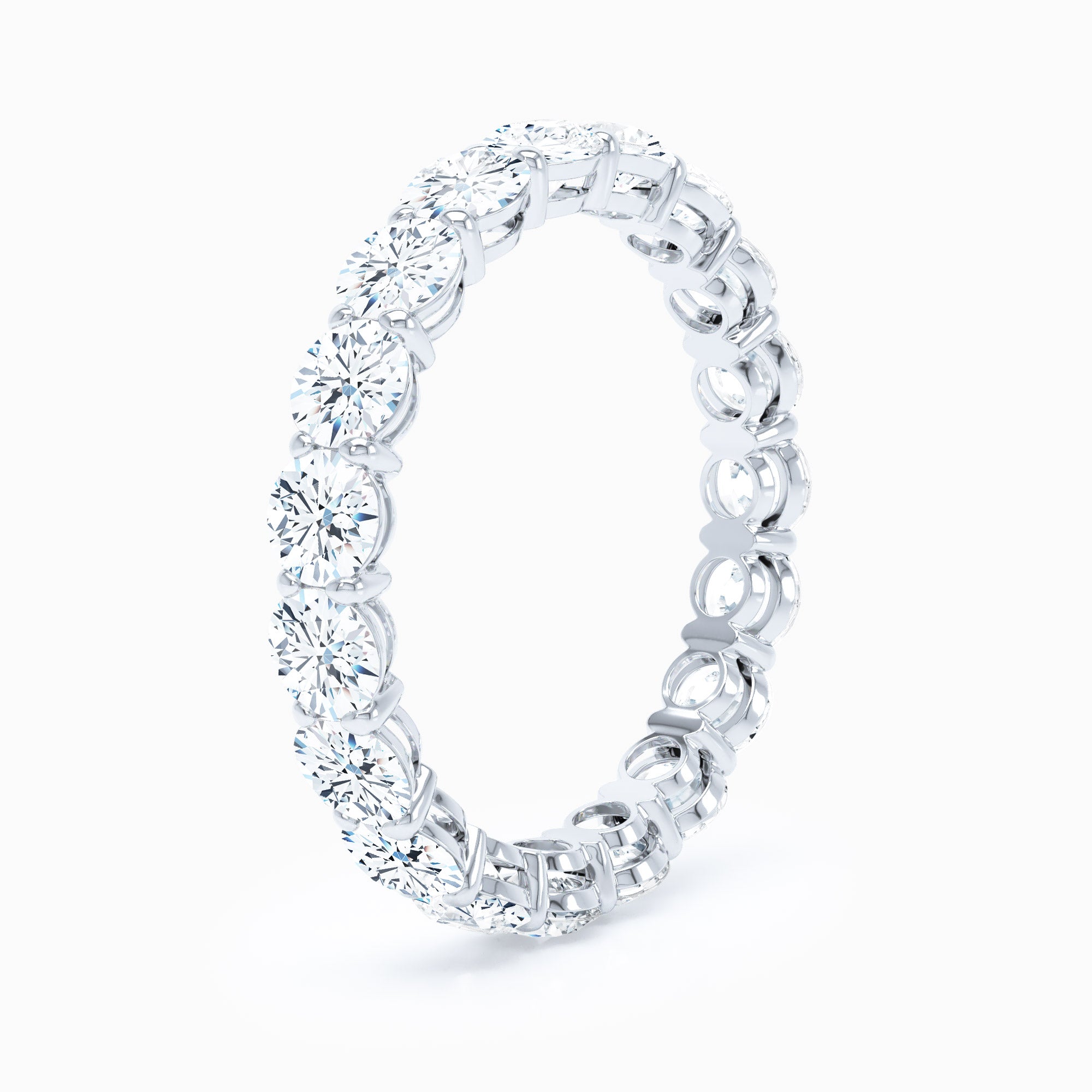 Petite Round Shared Prong Wedding Band