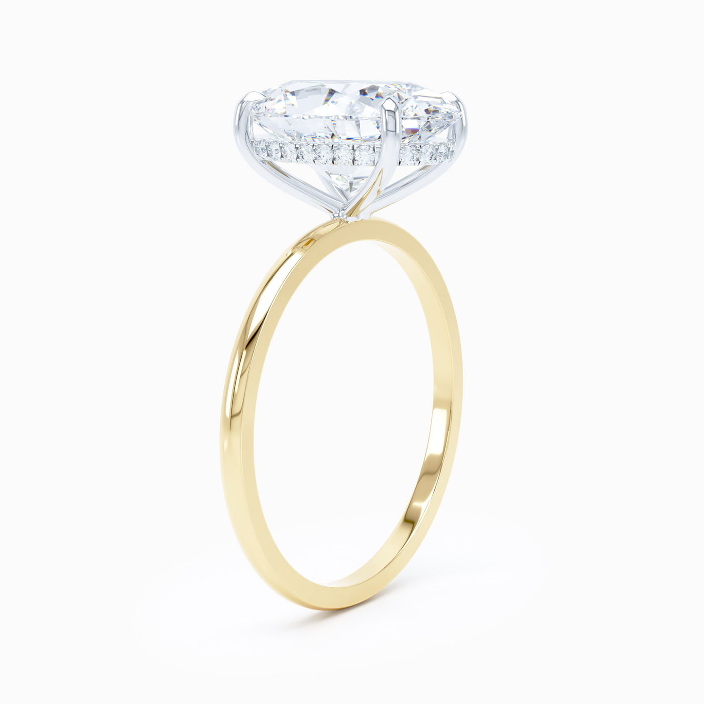 Petite Solitaire - Oval Engagement Ring