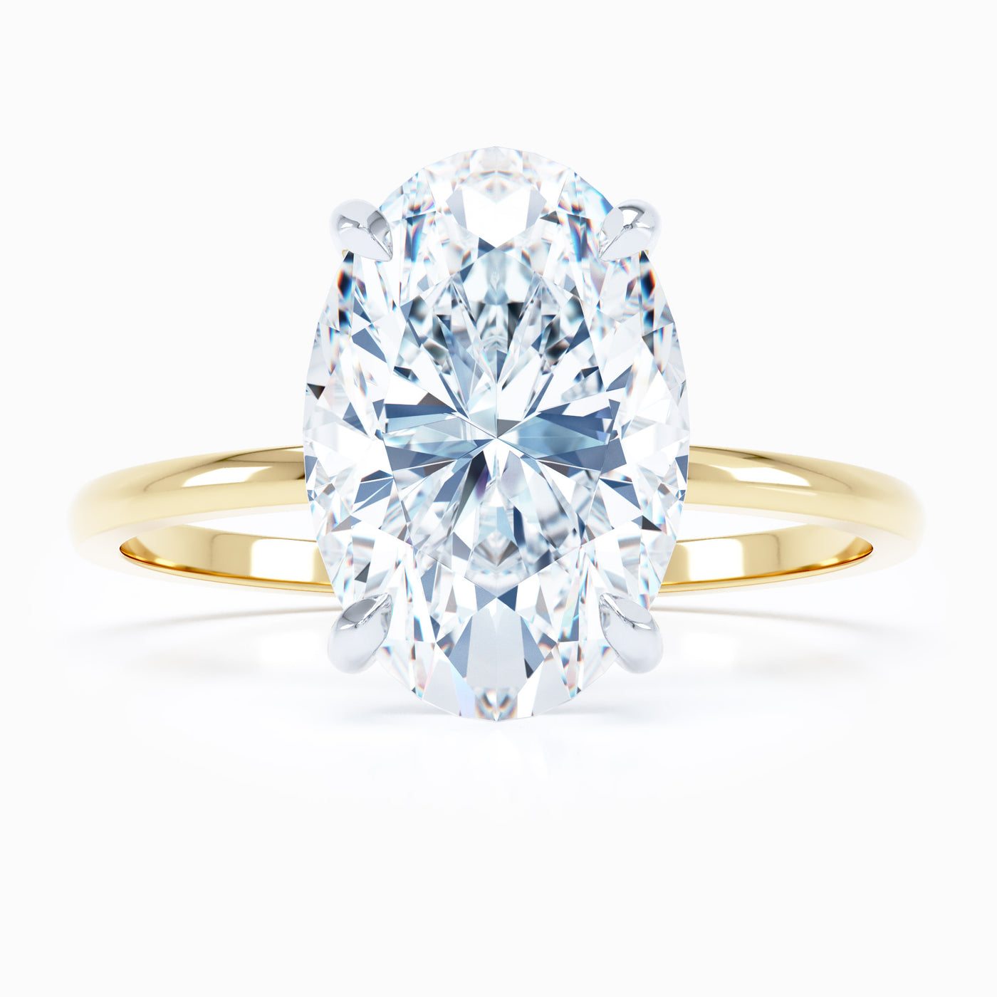 Petite Solitaire - Oval Engagement Ring