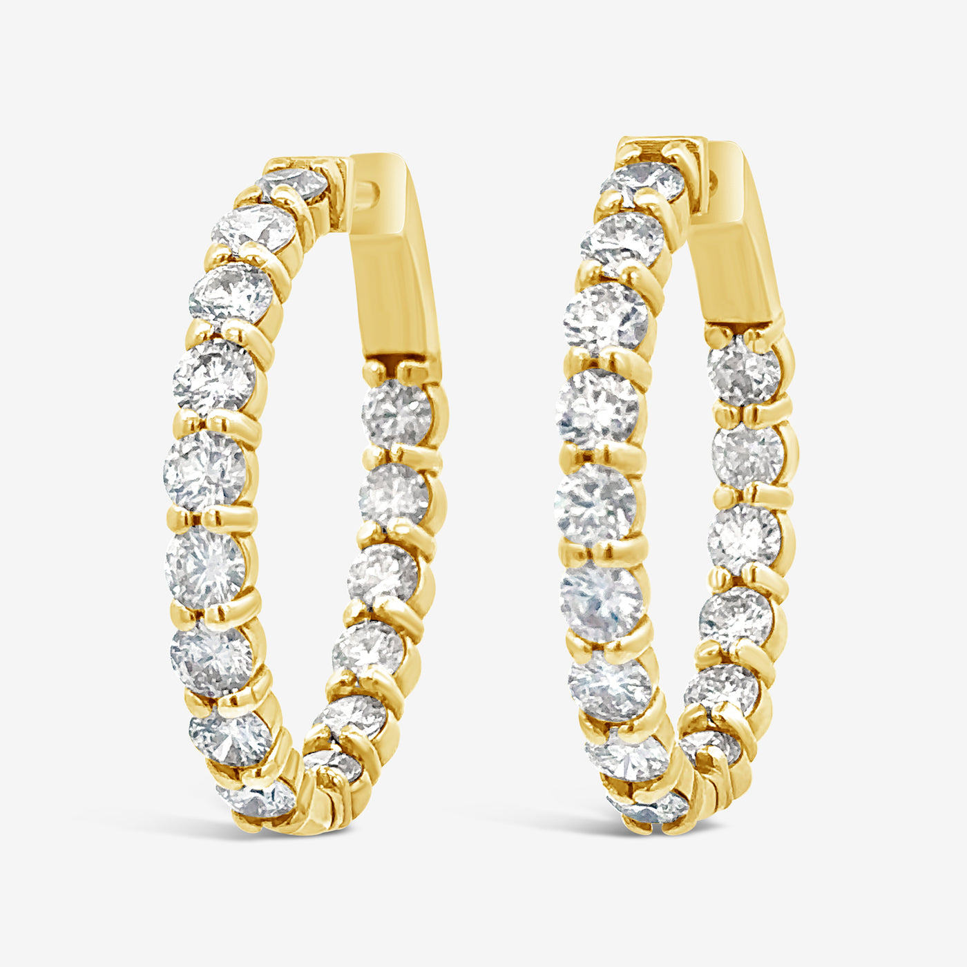 6cttw Inside-Out Hoop Earrings