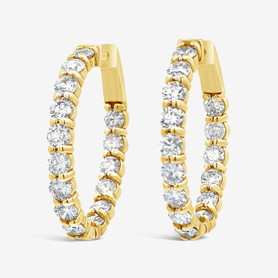 6cttw Inside-Out Hoop Earrings