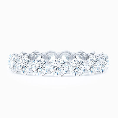 Round Shared Prong Wedding Band