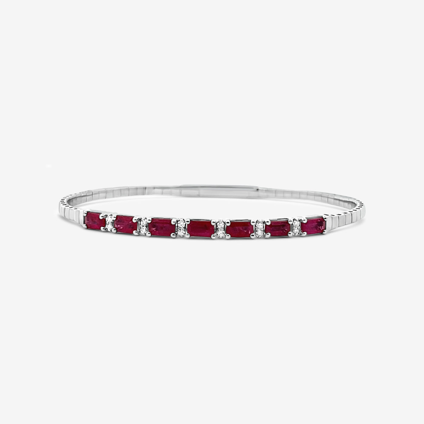 Ruby & Diamond Bangle Bracelet