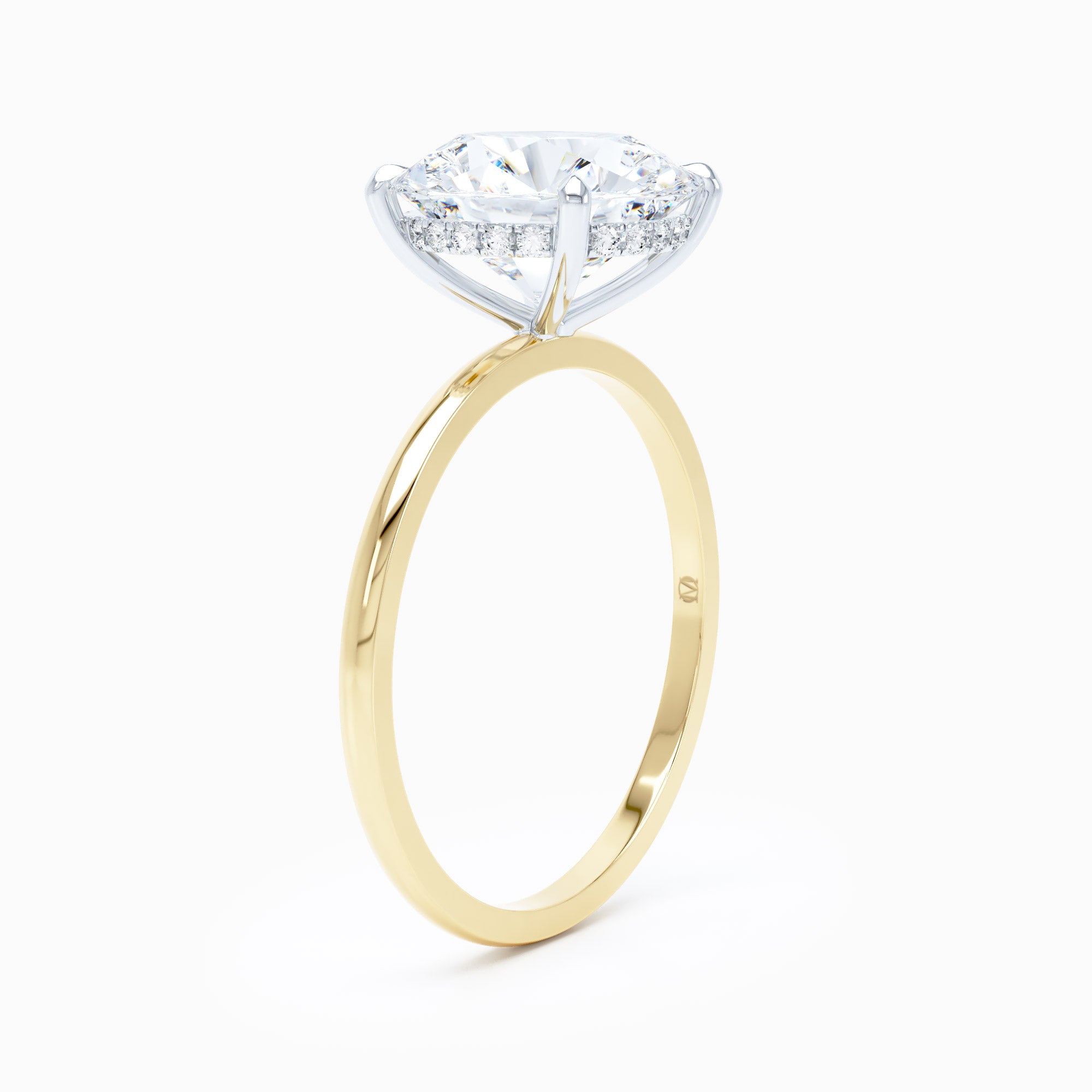 Petite Solitaire Round Engagement Ring