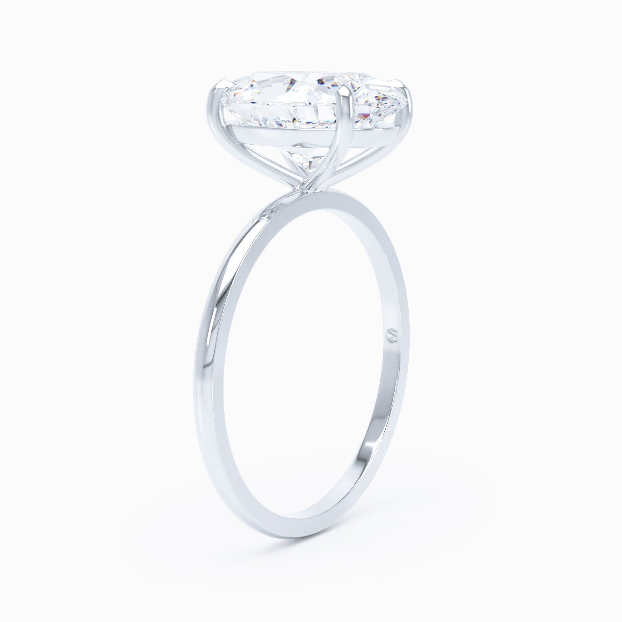 Petite Solitaire Oval Engagement Ring