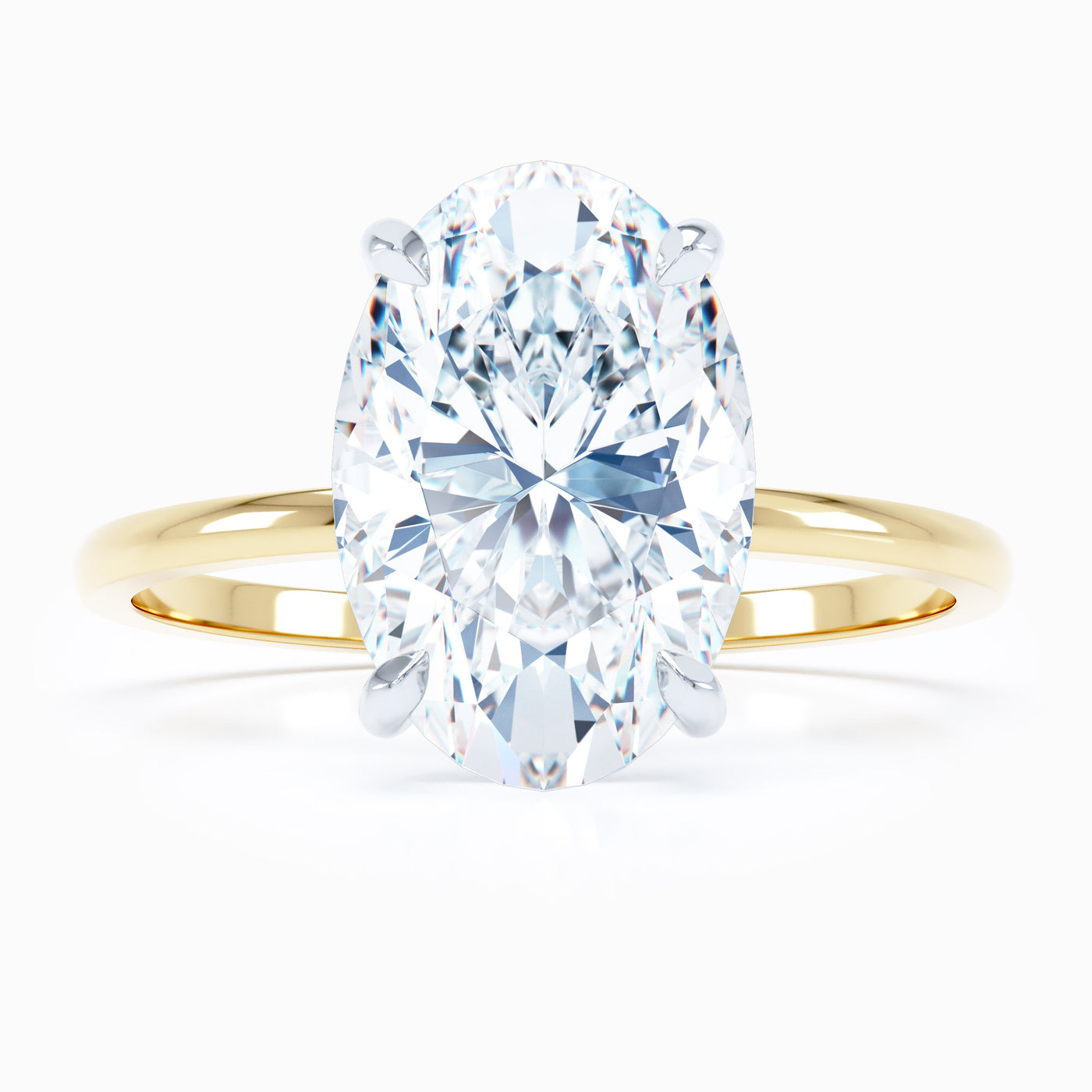 Petite Solitaire Oval Engagement Ring