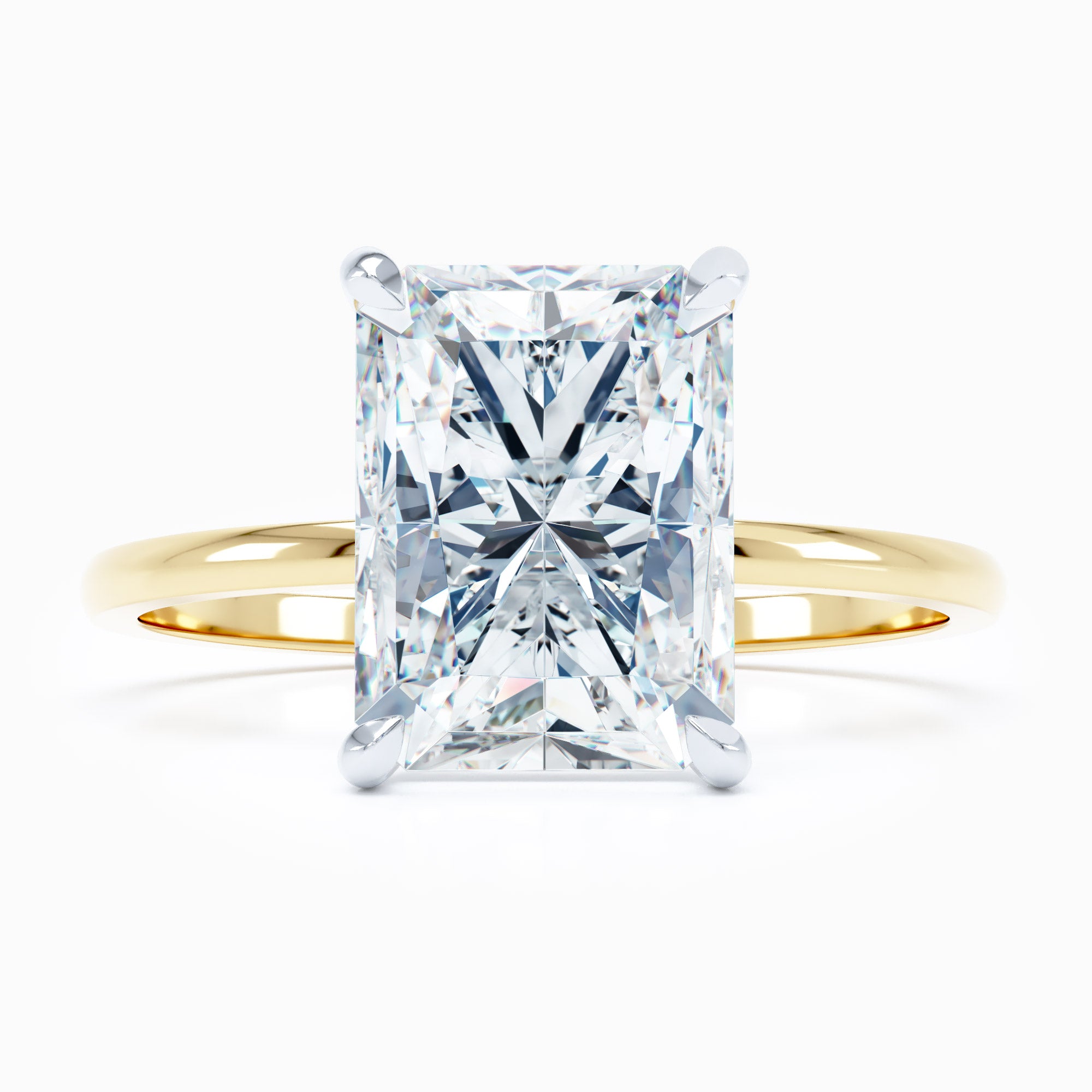 Petite Solitaire Radiant Engagement Ring