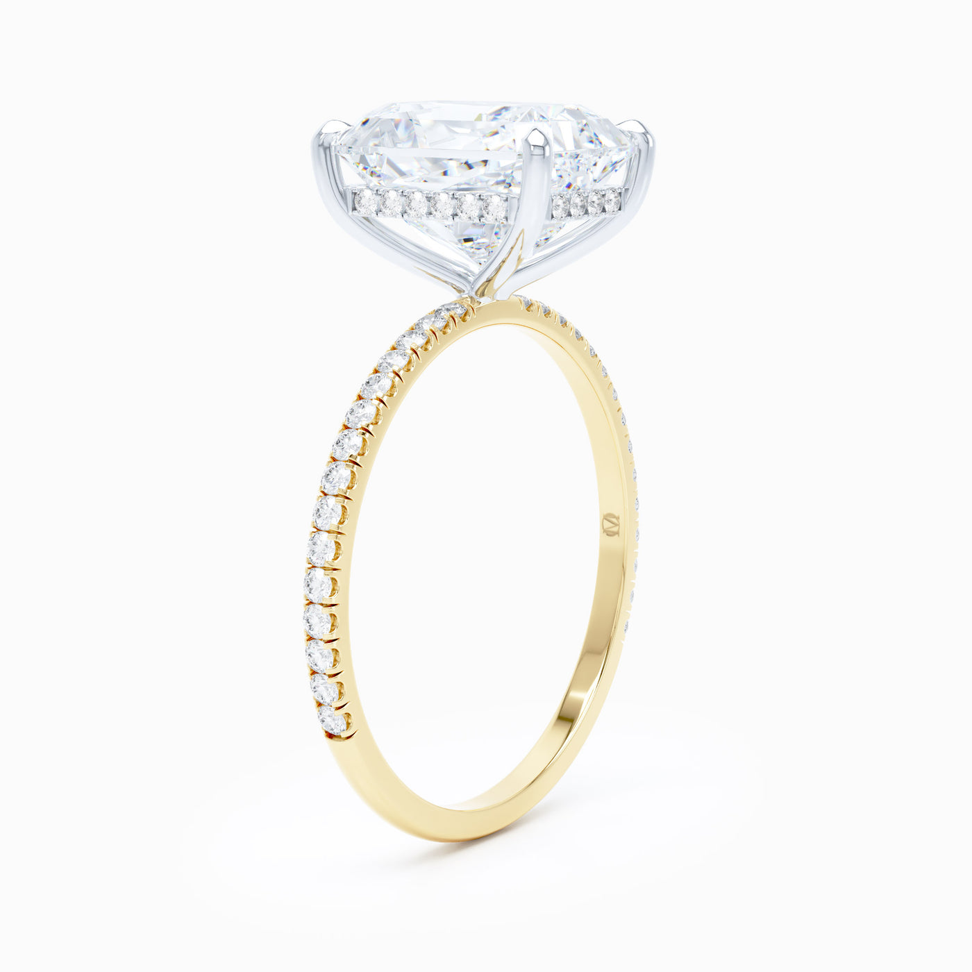 Delicate Radiant Engagement Ring