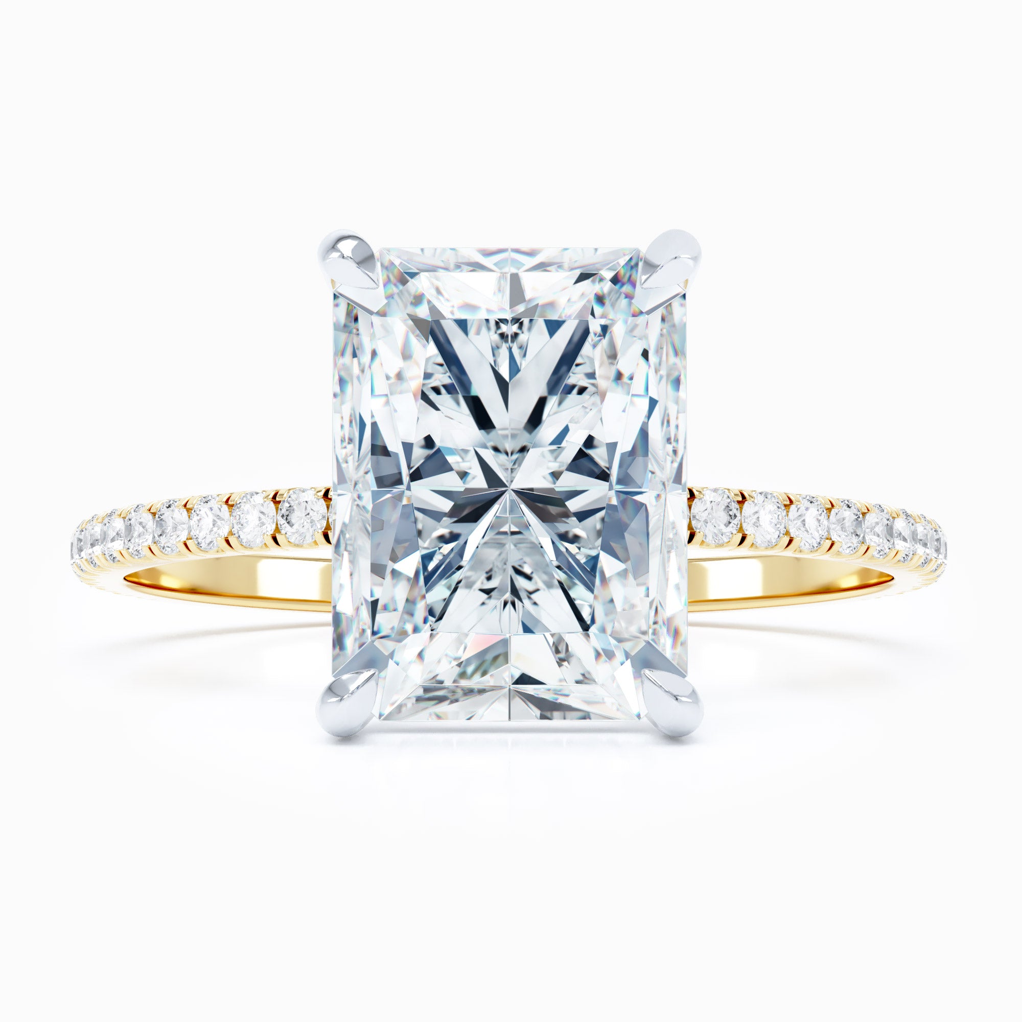 Delicate Radiant Engagement Ring