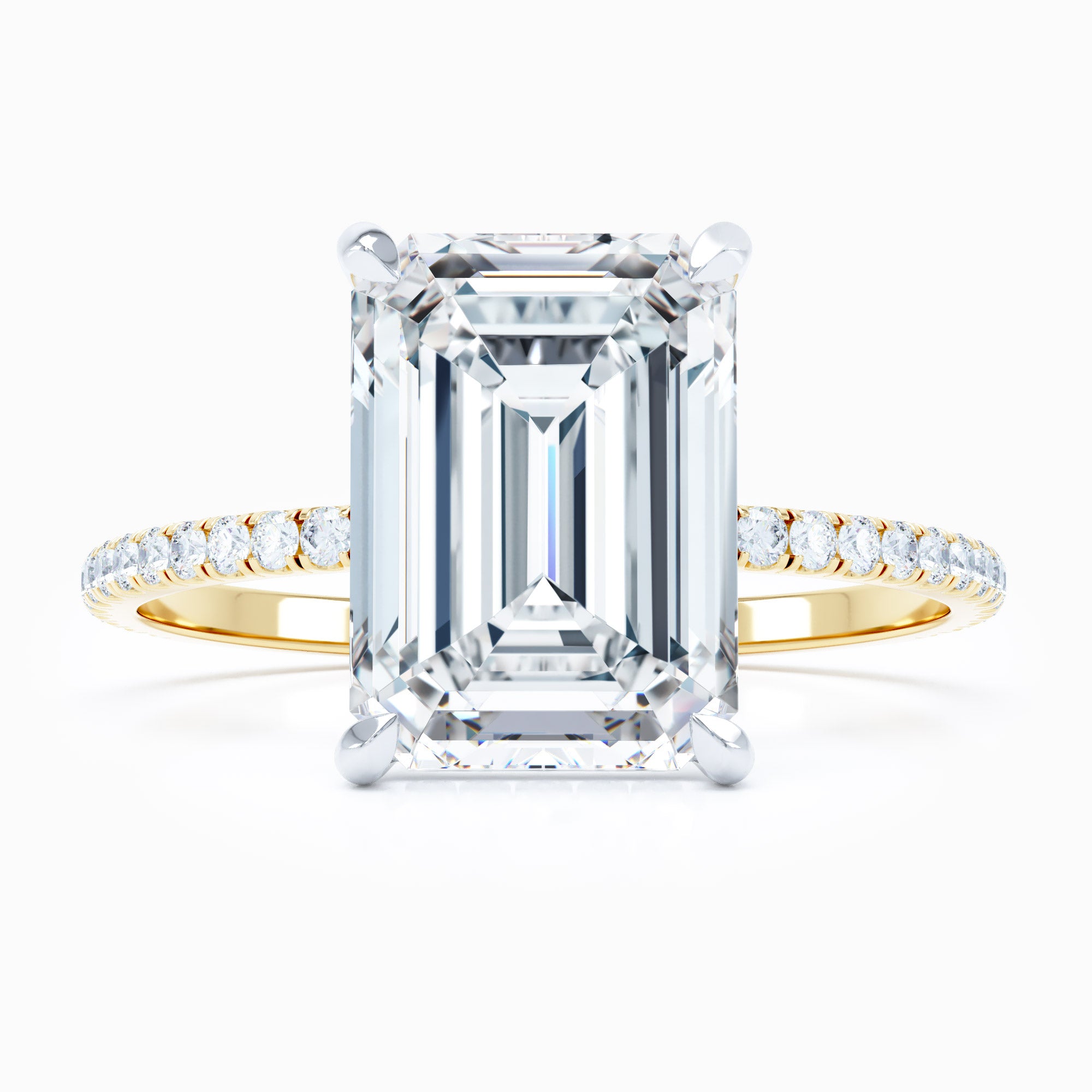 Delicate Emerald Cut Engagement Ring