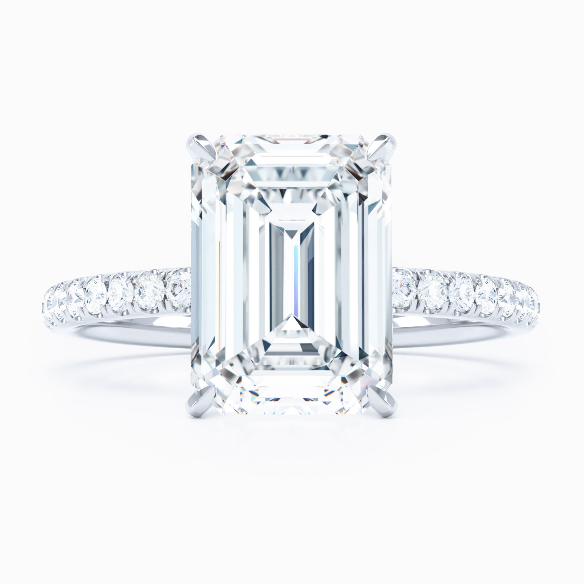 Salute Emerald Cut Engagement Ring