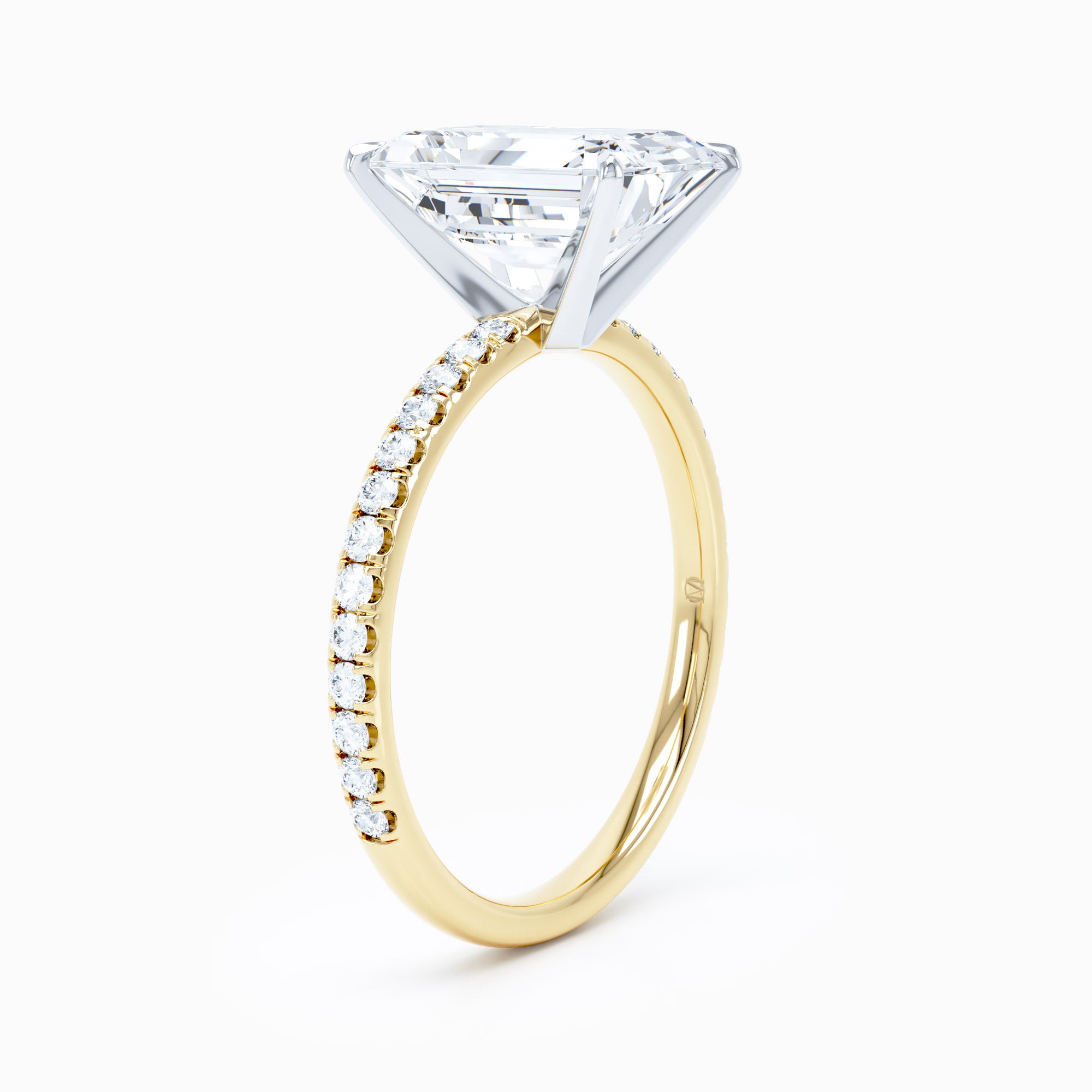 Salute Emerald Cut Engagement Ring