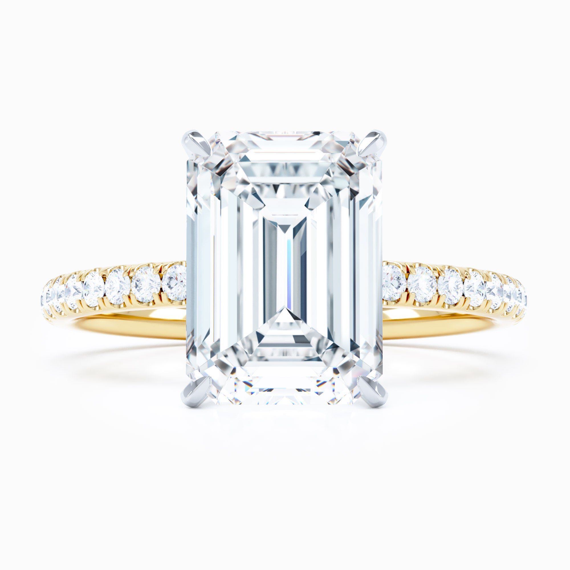 Salute Emerald Cut Engagement Ring