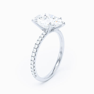 Salute Pear Engagement Ring