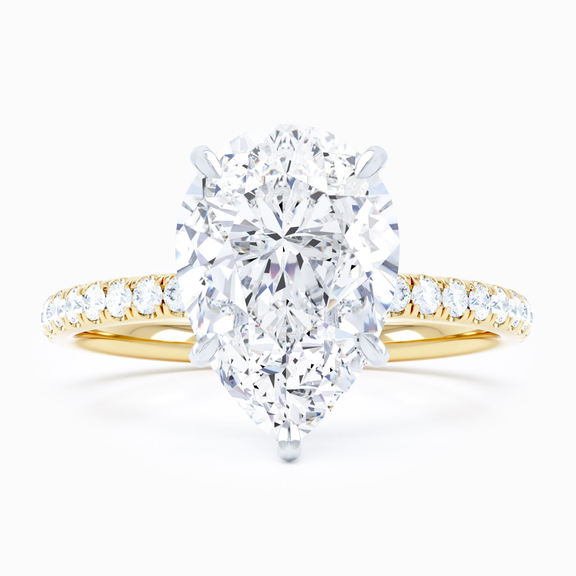 Salute Pear Engagement Ring