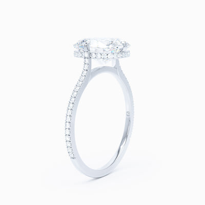 Compass Cushion Engagement Ring