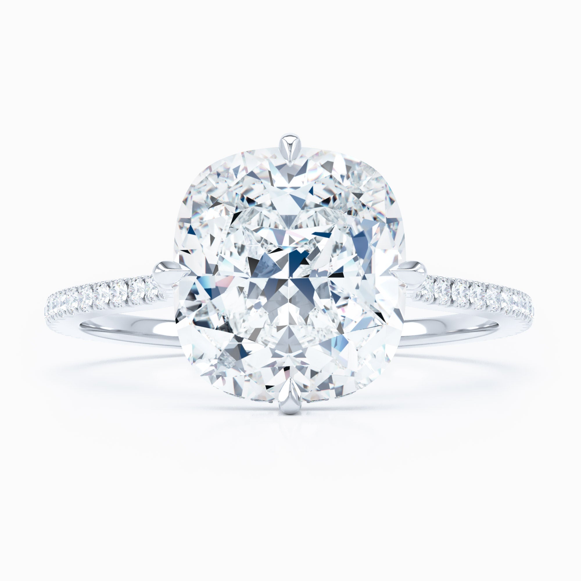 Compass Cushion Engagement Ring