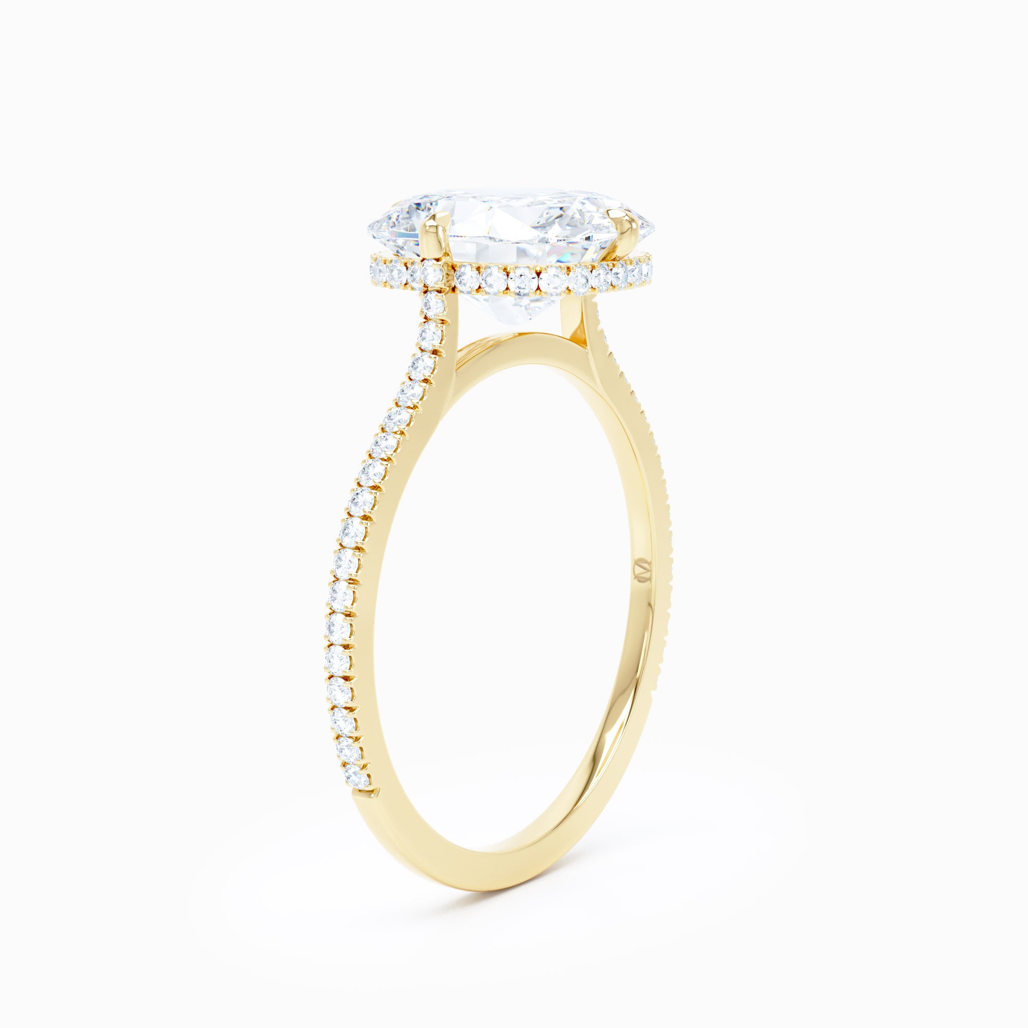 Compass Cushion Engagement Ring