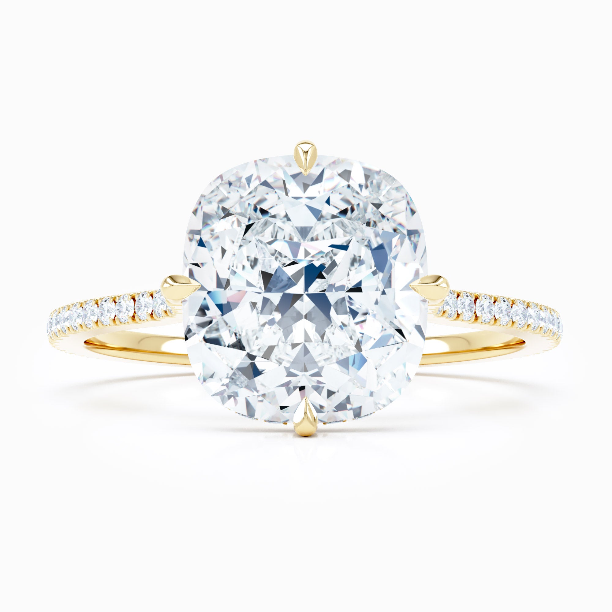 Compass Cushion Engagement Ring