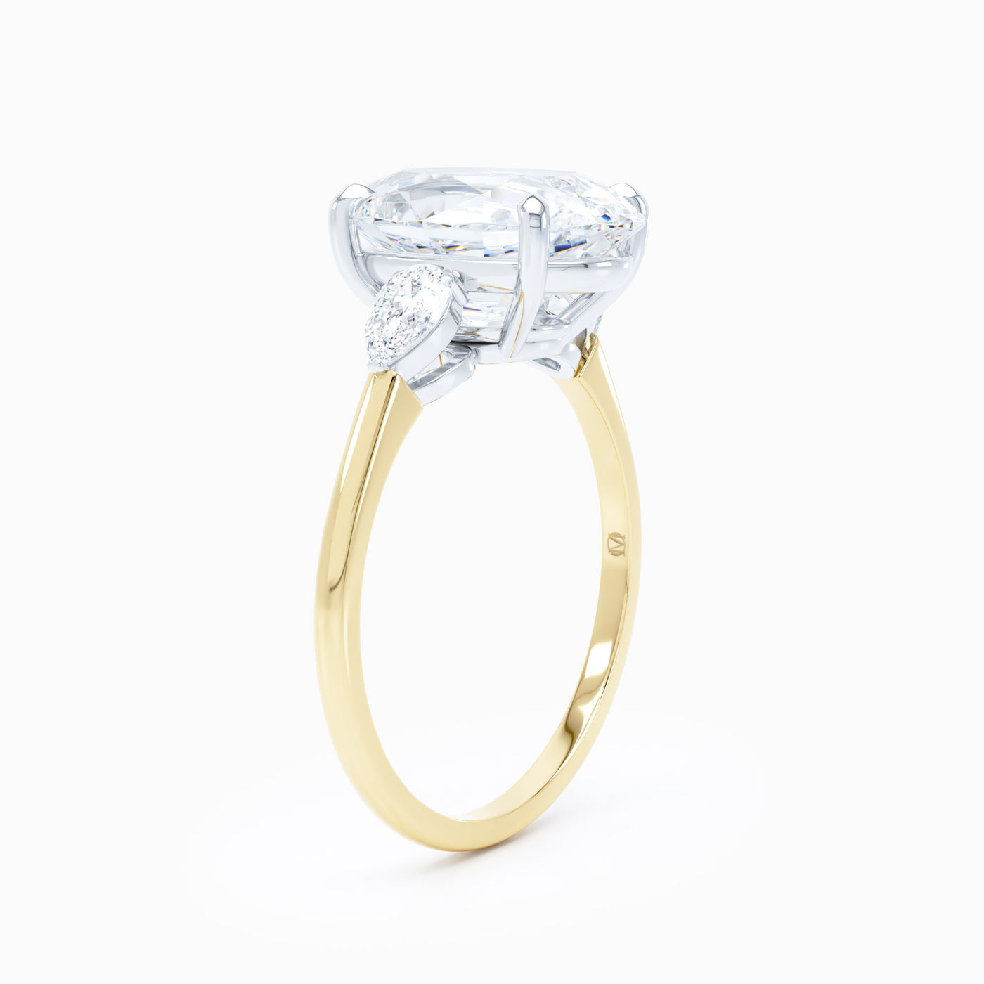3 Stone Oval Engagement Ring