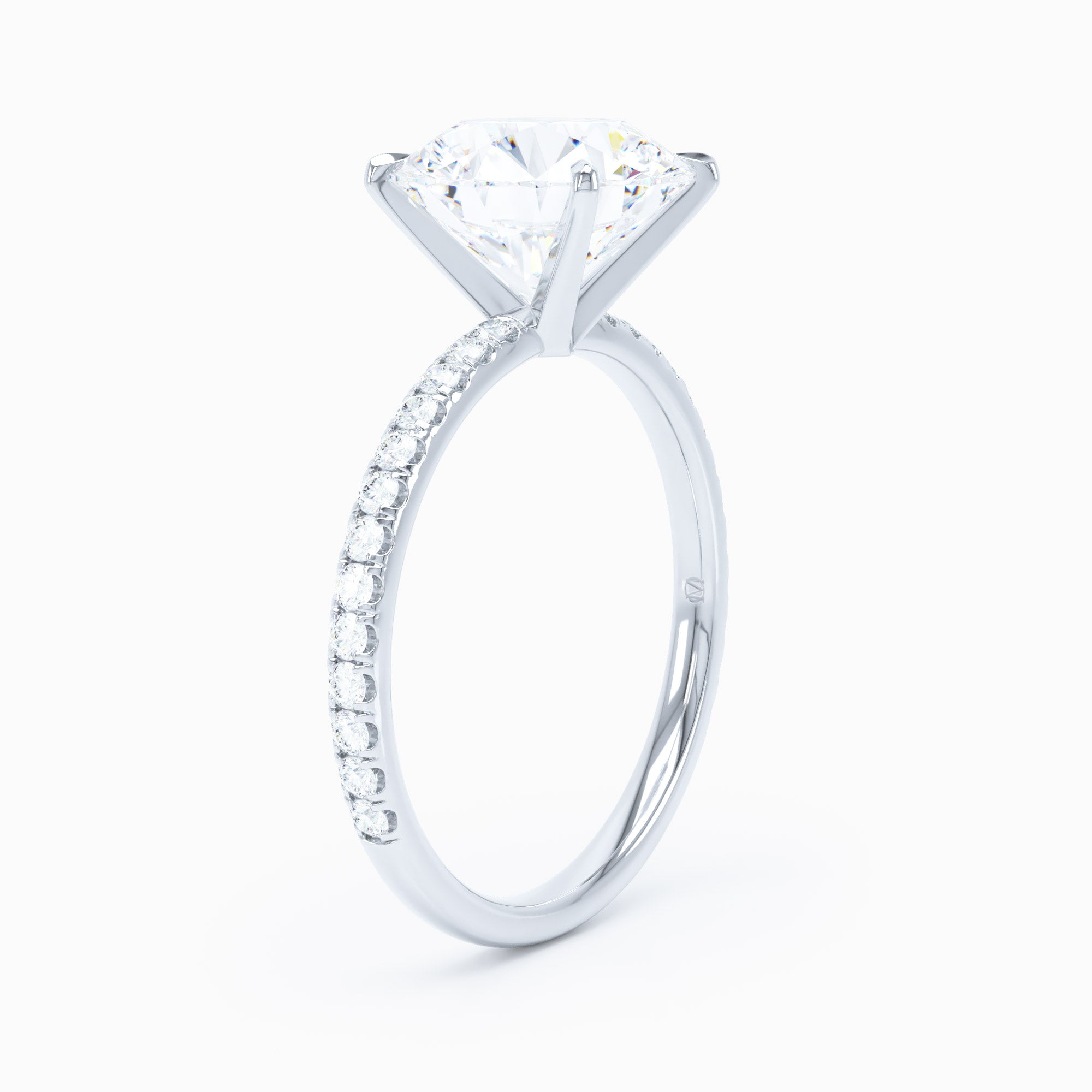 Salute Round Engagement Ring
