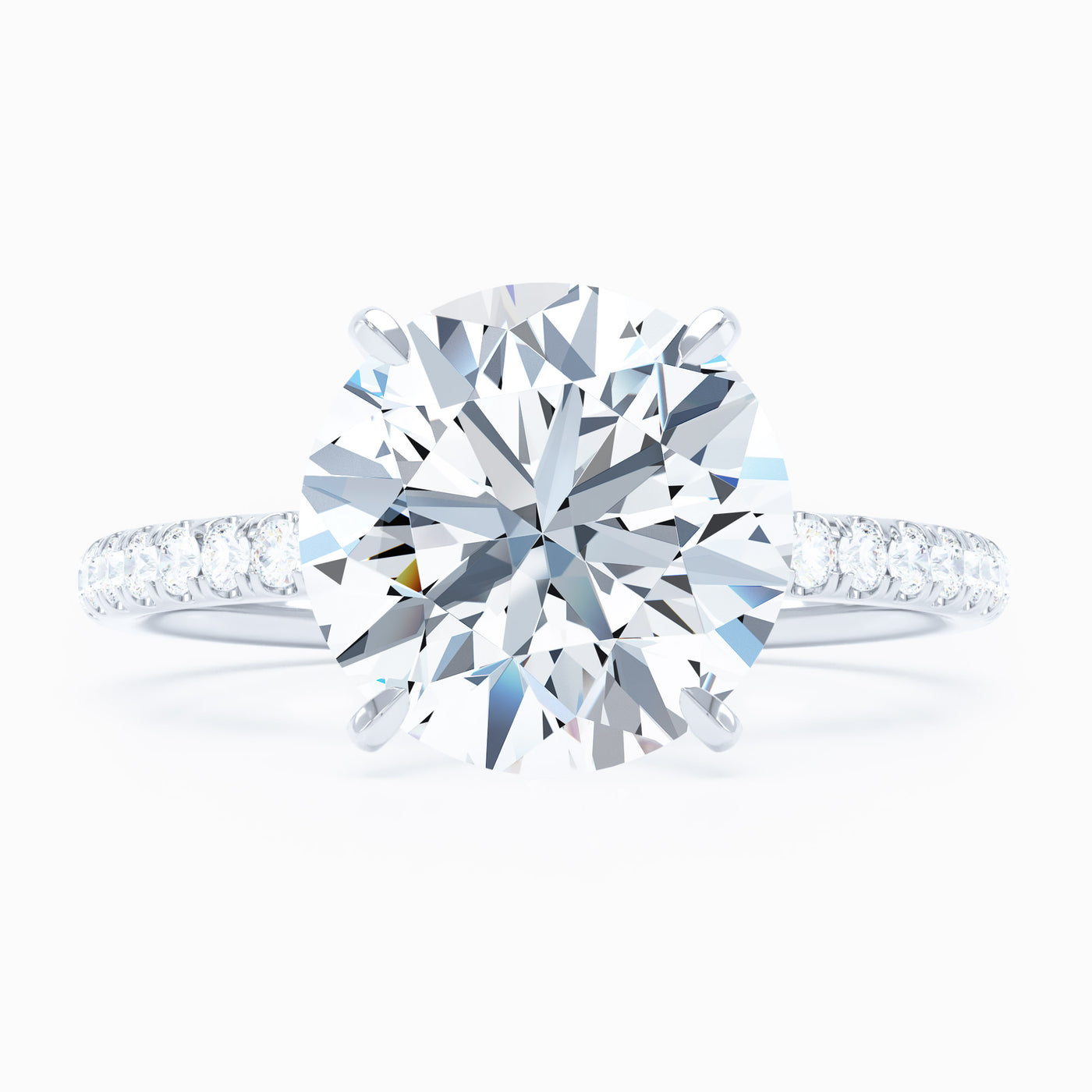 Salute Round Engagement Ring