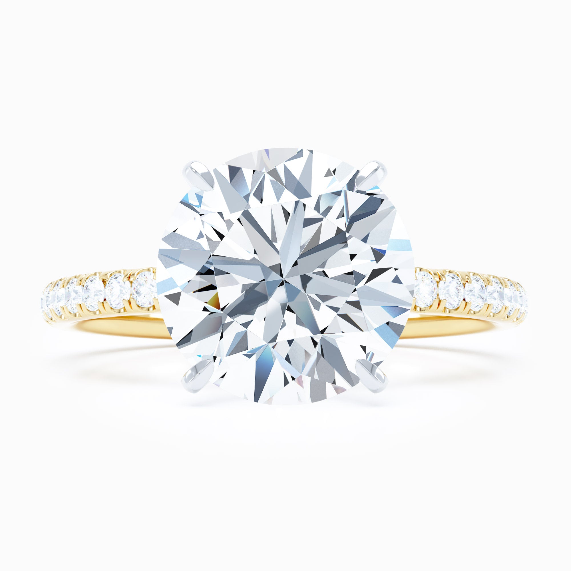 Salute Round Engagement Ring