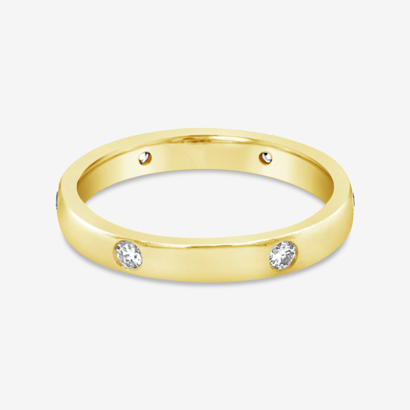 Stackable Inlay Diamond Ring