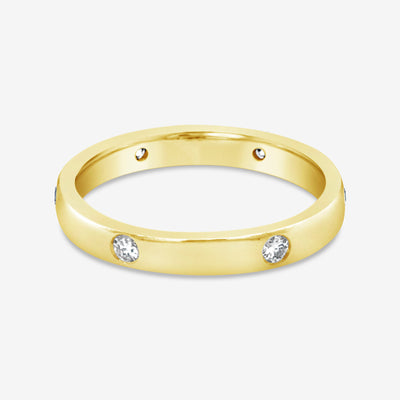 Stackable Inlay Diamond Ring