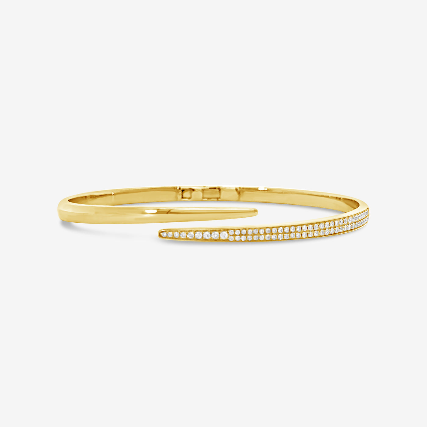 Talon Diamond Bypass Bangle Bracelet