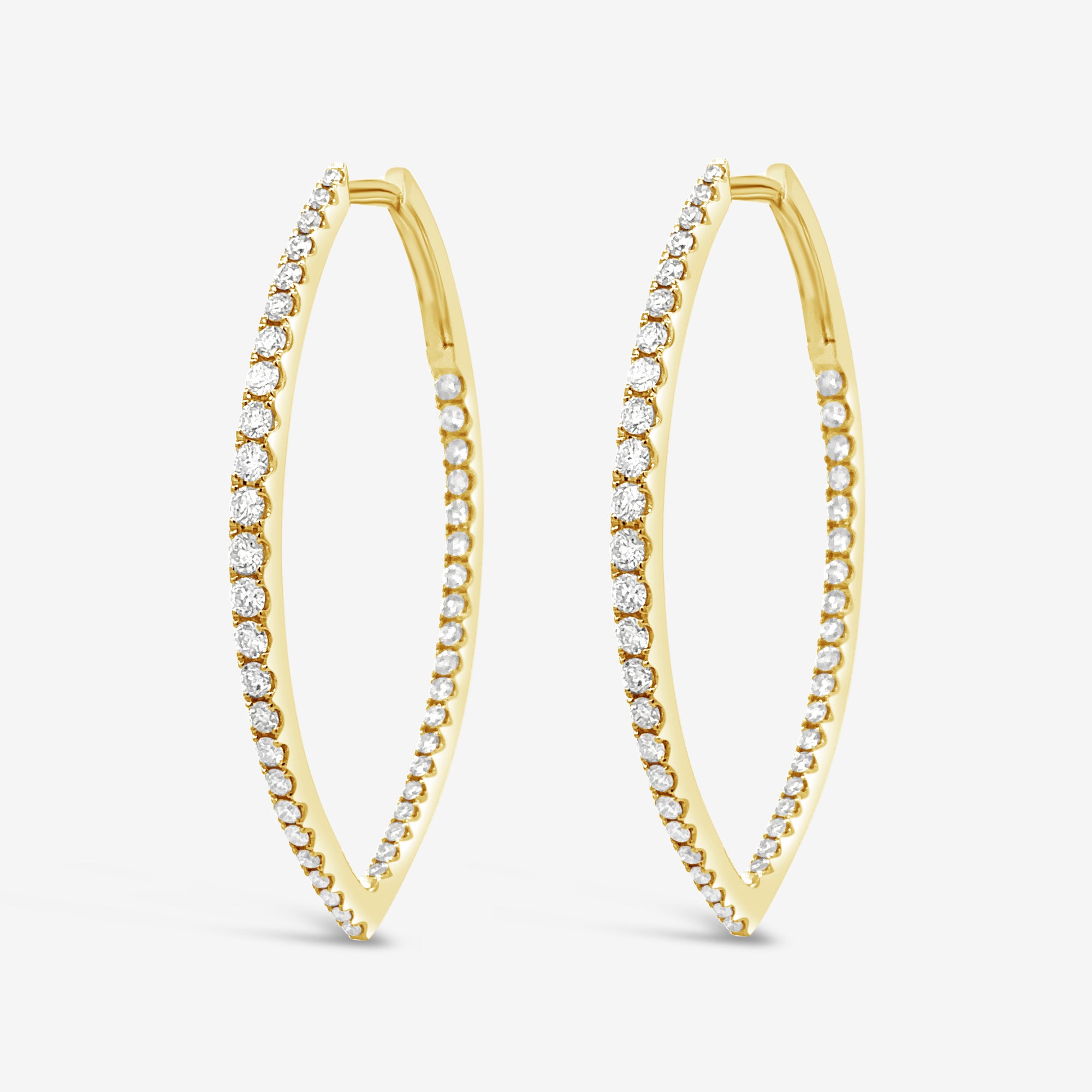 "V" Hoop Earrings