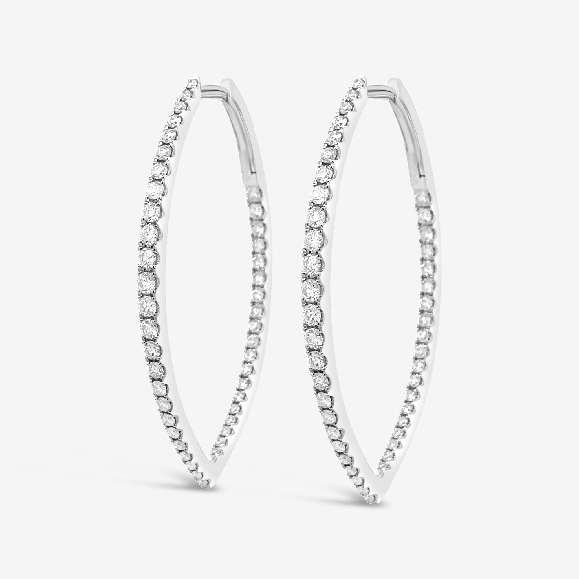 "V" Hoop Earrings